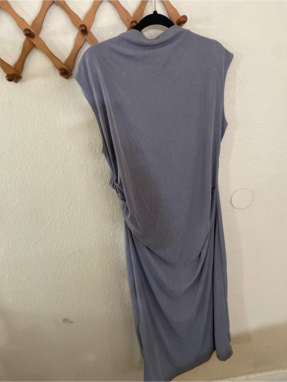 Old Navy Dusky gray Draped Sleeveless Maxi Dress